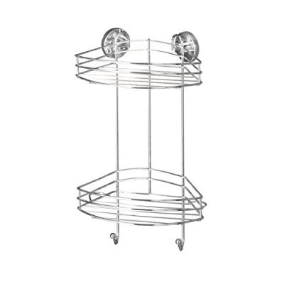 Wenko 20885100 vacuum-loc etagère d'angle 2 niveaux dimensions 24 x 15 x 42 cm