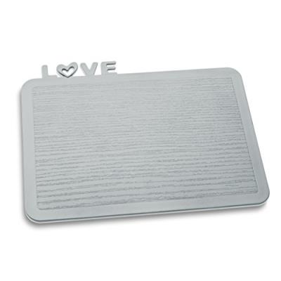 Koziol 3249632 happy boards love planche à découper plastique gris 17,3 x 22,7 x 0,3 cm