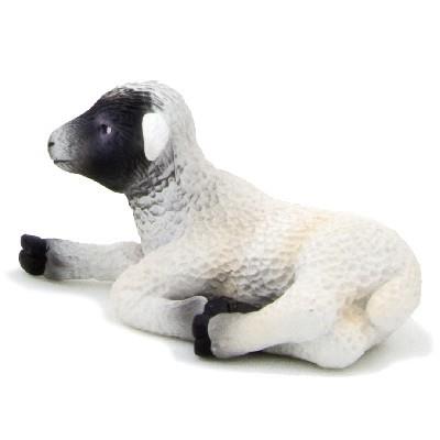 Mgm - 387060 - figurine animal - agneau noir couche - 6 x 3 cm animal planet ft-7060