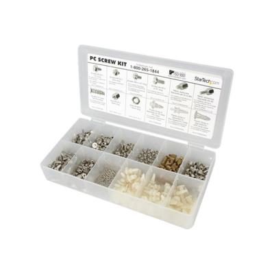 StarTech.com Ensemble de vis d'ordinateur, assortiment de luxe - Vis, écrous et entretoises - kit de visserie