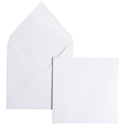 Blanc Clairefontaine 12016C Pollen Paquet de 20 Enveloppes 12x12 cm