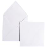 Enveloppes - Blanc (Blanc naturel)~165 x 165 mm, 135 g/qm Côtelé