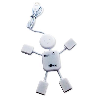 Hub 4 ports usb en forme bonhomme