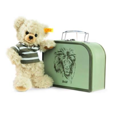 Steiff - 111211 - peluche - ours teddy lenni dans sa valise - blond