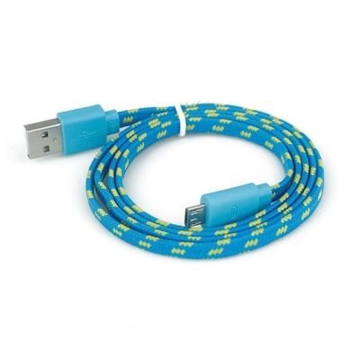 Cable Tressé Type C pour Huawei Nova 3m Chargeur USB Réversible Connecteur Tissu Tissé Nylon (BLEU)