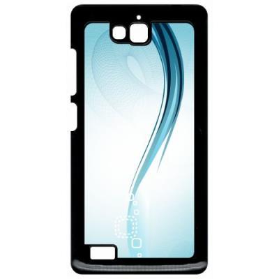 Coque huawei honor 3c et 3c 4g forme bleu arrondi