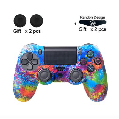Générique Coque De Protection En Silicone Avec 2 Couverture De Joystick Pour Manette Ps4 Multicolore #1