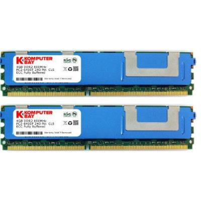 Komputerbay 8Go (2X 4Go) 240 Broches 800 Mhz Pc2-6400F Ddr2 Ecc Module De Mémoire Fb-Dimm Fully Buffered
