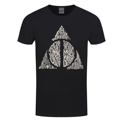 Harry Potter T-Shirt Symbol Homme NoirL