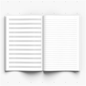 Cahier de Musique avec Portée: Papier Musique Avec 8 Grosses Portées -  Grand Format - 24x32 - 100 pages (French Edition)