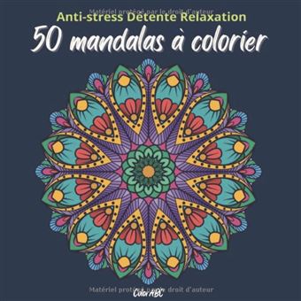 3 Mandala Adulte Colorant Livres Calmant Stress Soulage Relax