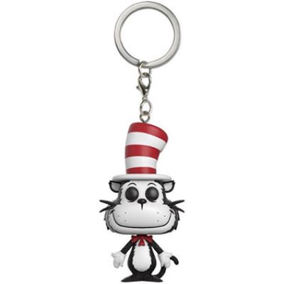Dr. Seuss porte-clés Pocket POP! Vinyl Cat in the Hat 4 cm