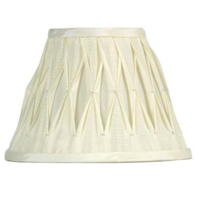OAKS LIGHTING ABAT-JOUR PLISSÉ EN IMITATION SOIE IVOIRE