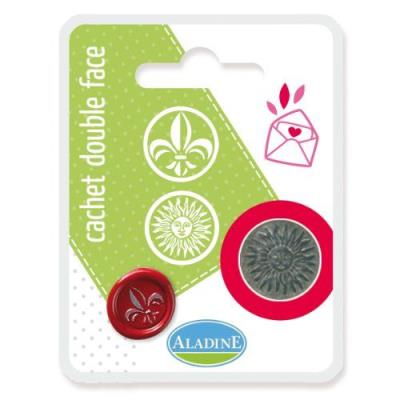 Aladine - 71101 - Loisirs Créatifs - Double Cachet En Blister Fleur De Lys Soleil Classique