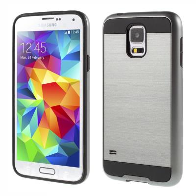 Coque TPU Brushed + pour Samsung Galaxy S5 G900 / S5 Neo G903F - Gris