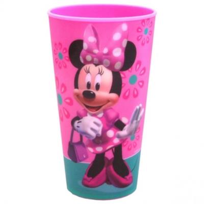 Gobelet en plastique lenticulaire minnie