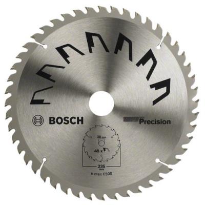 Bosch 2609256877 Précision Lame De Scie Circulaire 48 Dents Carbure Coupe Nette Diamètre 235 Mm Alésage/Alésage avec Bague De Ré