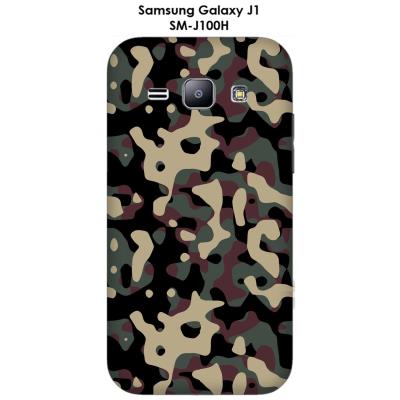 Coque Samsung Galaxy J1 - SM-J100H Camouflage 3 kaki