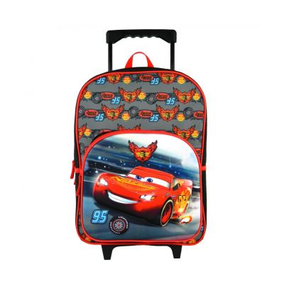 Sac à dos à roulettes Disney Cars McQueen Noir et Rouge