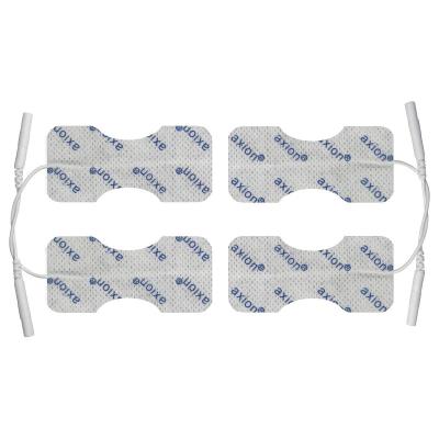 4 électrodes 60x30 mm pour doigts avec fiches 2 mm