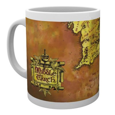 Tasse de ceramique Carte du Seigneur des anneaux