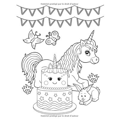 Licorne Livre de Coloriage: pour Les Enfants 3-8 Ans: un Cahier de Coloriage Amusant, 60 pages à colorier avec de belles et affectueuses licornes