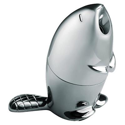 Declikdeco - taille-crayon argenté en zamac riu alessi
