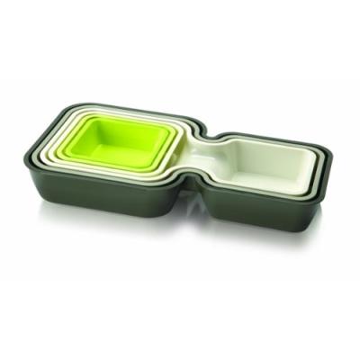VACUVIN SERVE & STACK RAVIER DE PLUSIEURS TAILLES PLASTIQUE OLIVE / VERT / BLANC 16,5 CM X 30 CM X 4 CM