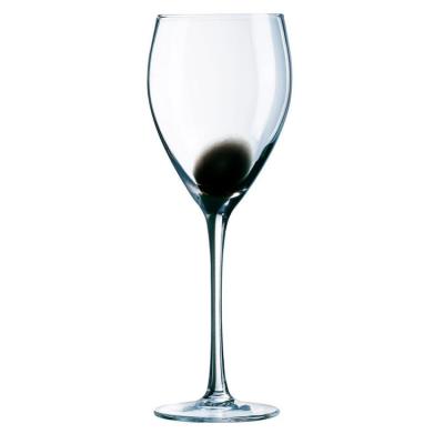 Verre Ã  pied - 35 cl - Set de 4 piÃ'ces DRIP - Noir