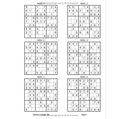 I Tout le monde vous qualifie de matheux! Livre Sudoku facile