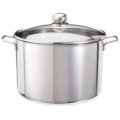 KRÜGER 72727 POT ALIMENTAIRE GRAND MODÈLE 14 L AVEC COUVERCLE EN VERRE