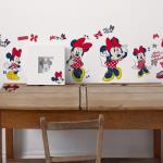 Colocataires Stickers Muraux Minnie Mouse Vinyle 8 Pièces