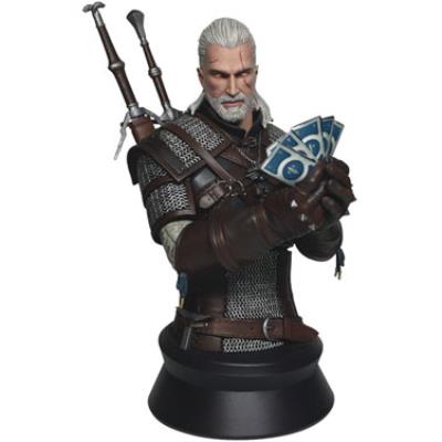 Dark Horse Comics - Witcher 3 Wild Hunt buste Geralt Playing Gwent 23 cm