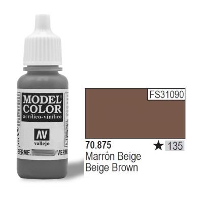Vallejo acrylic model color - beige brown - val875 vall-70875