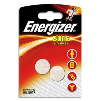Lot de 3 Blisters 2 piles CR2016 Lithium