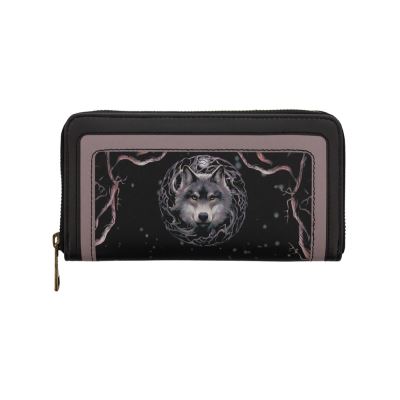 Anne Stokes Portefeuille Night Forest Wolf 20 x 10,5 cm noir Femme