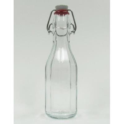 Nutleys lot de 24 bouteilles de style traditionnel en verre avec fermeture à étrier en céramique 250 ml