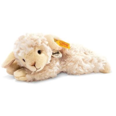 Steiff - 280030 - agneau en peluche linda - couché