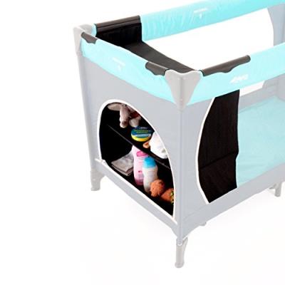 Esprit etagère-suspendue pour lit de voyage accessoires lit bébé, noir
