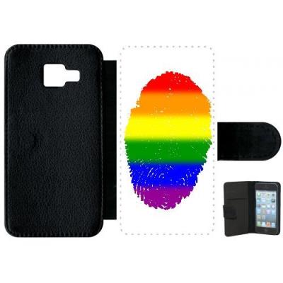 Etui samsung galaxy a3 2016 empreinte digitale drapeau gay pride