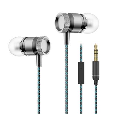 Ecouteurs Métal pour HUAWEI P9 avec Micro Kit Main Libre INTRA-AURICULAIRE Casque Universel Jack (GRIS)