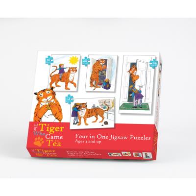 Puzzles 4-En-1 The Tiger Who Came To Tea (12 - 24 Pièces)