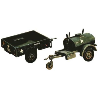 ITALERI 229 250 GAL TANK TRAILER AND M101 CARGO TRAILER 1:35 PLASTIC KIT MAQUETTE