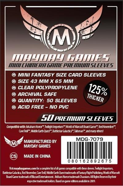50 Protège Cartes Premium Mini Chimera 43 X 65 MM
