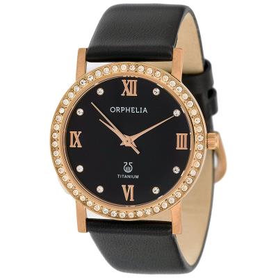 Montre Orphelia Provence-122-1724-44 en Cuir Noir