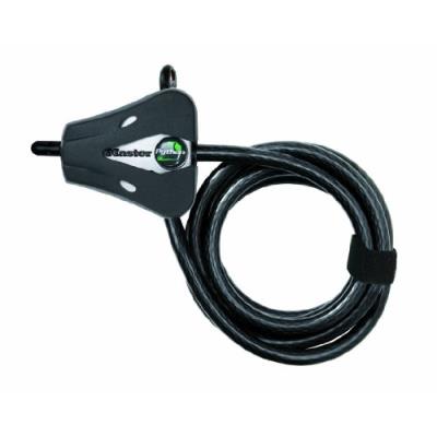 Master lock python câble antivol compact noir revêtement vinyle