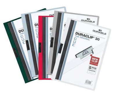Duraclip - Chemise De Presentation A Clip Duraclip A4 Dos 3mm - Carton De 25