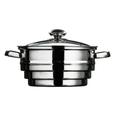 premier housewares marmite en acier inoxydable avec couvercle en verre 21 cm