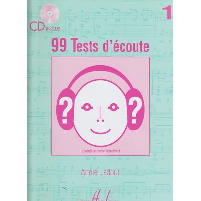Méthodes et pédagogie LEMOINE LEDOUT ANNIE - 99 TESTS D'ECOUTE VOL.1 + CD Dictées musicales