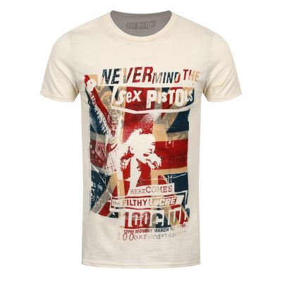 Sex Pistols T-Shirt 100 Club Homme Crème - Taille L